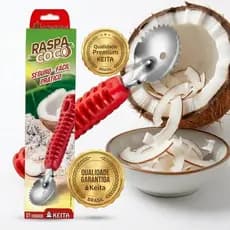 Raspa Coco inox -  Durável e fácil de limpar