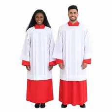 Traje Litúrgico Coroinha Infantil e Adulto – Túnica e Sobrepeliz