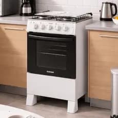 Fogão 4 Bocas Bivolt a Gás Acendimento Automatico Itatiaia Star New Branco Eficiência A 25W