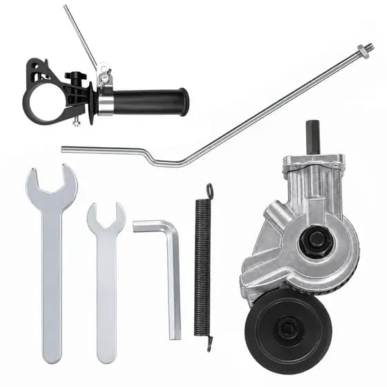 Adaptador Cortador de Chapas Universal com Punho Auxiliar para Parafusadeira Furadeira Elétrica Corte Aço Alumínio Ferro