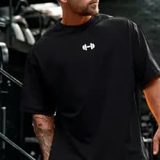 Camiseta Streetwear Oversized Masculina Algodão Supino Macio e Confortável