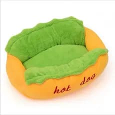 Caminha Criativa em Formato de Hot Dog – Confortável e Decorativa, Ideal para presente e enfeitar.