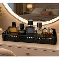 Bandeja Porta Perfume Decorativa Multiuso Banheiro Lavabo, Sala, Porta Maquiagem