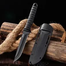 Faca Pequena Tatica Esportiva De Pescoço Corrente Bainha Canivete Adaga Punhal karambit Izula Caça Pesca Acampamento