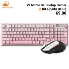 Teclado e mouse definidos efeito de luz RGB para jogos 98 teclas semi-mecânicas adequadas para jogos/escritório