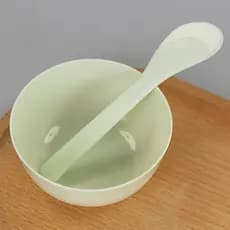 Colher para misturar máscara de spa DIY, tigela de plástico, bastão para misturar máscara de beleza, raspador de tigela,
