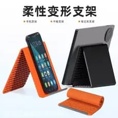 Suporte Dobrável de Silicone Flexível para Pessoas Preguiçosas, Suporte Ajustável para Resfriamento de Telefone para Tra