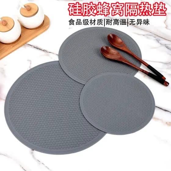 Base de silicone antiderrapante para copos, base resistente ao calor para mesa de jantar, base resistente a altas temper