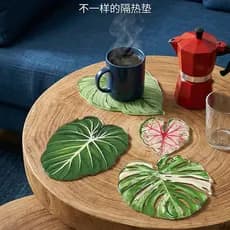 Copo isolado de luxo e leve com design de plantas tropicais, feito de acrílico puro, com um estilo limpo e elegante B87A