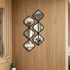 Painel decorativo de parede 3D em acrílico autoadesivo de dupla camada, estilo marroquino, para decoração de, model