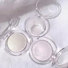 Pó iluminador compacto bueqcy2036, pó de contorno com glitter e efeito purê de batata, iluminador unicórnio H5YH