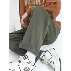 Macacão americano masculino primavera outono Sweatpants puro algodão calças retas meninos calças verão solto esportes ca