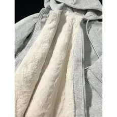 Moletom de lã casaco grosso feminino outono inverno roupas femininas 2026 novo estilo com capuz cordeiro pelúcia Cardiga