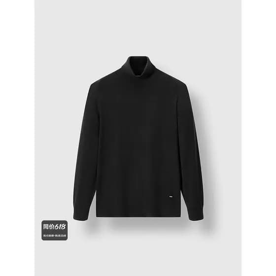 GXG Suéter masculino de gola alta à prova de vento, suéter quente para viagem, suéter elástico e confortável de malha 20