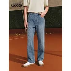 Calça Jeans reta Jacquard masculina G GXG 25 verão G25X052043