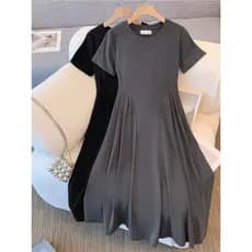Plus Size roupas femininas gordura mm High-End sentimento temperamento cintura estreita capa barriga a linha vestido ver