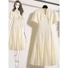 Plus Size roupas femininas gordura mm2026 verão novo estilo chinês melhorado Cheongsam vestido saia vestido de boa aparê