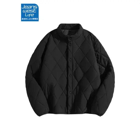 Zhenweisi lif gola alta Cardigan acolchoado jaqueta acolchoada jaqueta masculina inverno juventude Casual roupa interior