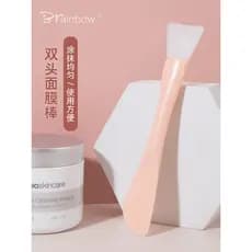 Brainbow máscara escova de Silicone tipo esfregaço raspador de duas cabeças Spa escova de limpeza Facial máscara de lama