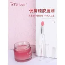 Brainbow lábio escova de Silicone batom escova macia portátil sombra escova aplicar batom lábio esmalte máscara escova c