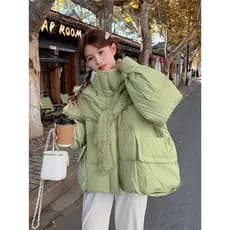 Design para baixo jaqueta feminina jaqueta de inverno estilo curto 2025 novo estilo jaqueta pão Xiaoxiang estilo pequeno