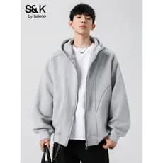 Benilo SK Americano Solto Com Capuz Cardigan Tridimensional Moletom Masculino Primavera Novo Estilo Esportes Jaqueta All