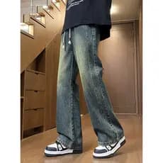 Caça básica calças americanas homens verão novo estilo solto Jeans masculino Retro Machete meninos magro-ajuste ligeiram