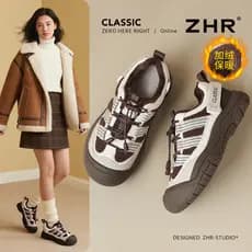 Botas de neve de sola grossa femininas 2025 novo estilo forro de lã de inverno engrossado sapatos casuais ao ar livre An