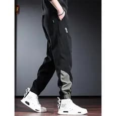 2026 Novo Estilo Calças Masculinas Calças Casuais Masculinas Calças Esportivas Macacões Calças Masculinas Tie-up Venda Q