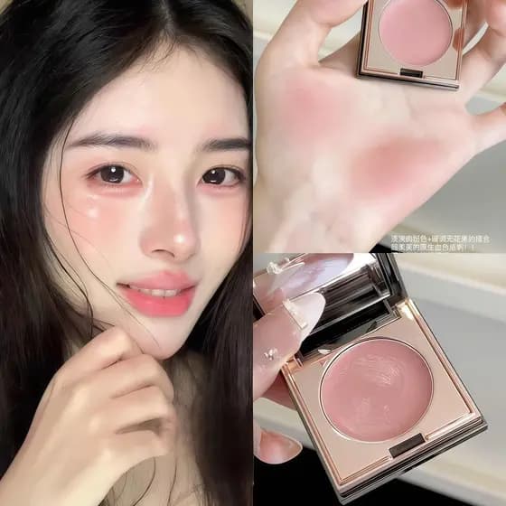 Pure blush diário luz maquiagem influenciador mesmo estilo blush creme multiuso oficial genuíno blush 2026 novo estilo e
