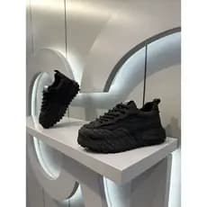 Estação europeia sapatos masculinos verão High-End sentimento preto Forrest Gump sapatos casuais adolescentes aumentados