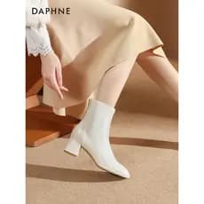 Daphne botas de salto alto botas curtas sapatos femininos 2026 novo estilo primavera verão botas femininas temperamento