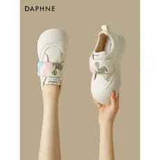 Daphne Velcro tênis de sola macia feminino 2026 novo estilo verão feminino de sola grossa sapatos de pão de dedo grande