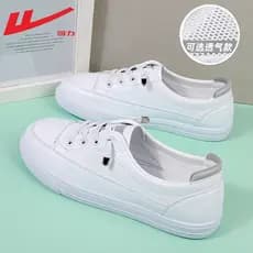 Puxar para trás sapatos femininos pequenos sapatos brancos femininos 2026 novo estilo de venda quente deslizamento em sa
