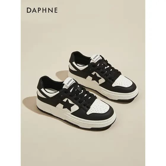 Daphne tênis de sola grossa feminino verão 2026 novo estilo de venda quente sapatos casuais preto branco Panda sapatos A