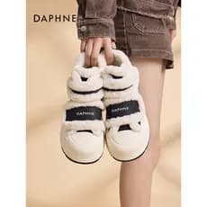 Daphne sapatos de algodão de alta qualidade feminino inverno 2026 novo estilo velo de sola grossa botas de neve quentes