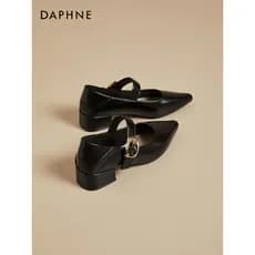 Daphne Retro Mary Jane sapatos femininos primavera 2026 novo estilo com saia de salto médio alto pequenos sapatos de cou