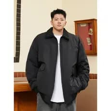 [90 Down] THE PANG Street Wear Plus Size Masculino Desgaste Gordo Inverno Solto Lapela Jaqueta Masculina Desgaste de Inv
