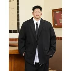 THE PANG Street Wear plus Size roupas masculinas 2025 outono gordo solto Casual terno masculino mais gordura mais grande