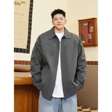 THE PANG Street Wear Plus Size Masculino Wear 2025 Outono Gordo Solto Casual Lapela Jaqueta Masculina Plus Fat Plus Jaqu