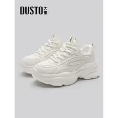 Dadong sapatos papai de sola grossa feminino 2026 novo estilo primavera outono gigante olhando sapatos de aumento de alt