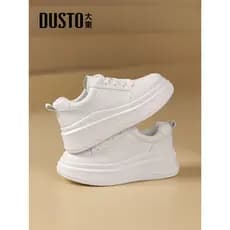 Dadong sapatos brancos de sola grossa femininos 2026 novo estilo de venda quente outono inverno sapatos femininos All-Ma
