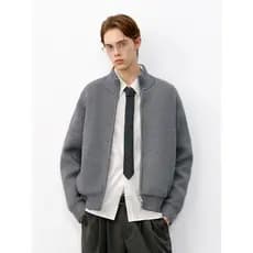 714street High-End Malha Jaqueta Masculina 2025 Inverno Street Wear Casual Solto Jaqueta Cardigan