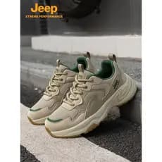 Jeep jeep sapatos masculinos 2026 verão novo estilo sapatos de malha respirável esportes pai sapatos ao ar livre resiste