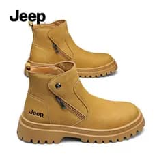 Jeep jeep Martin botas masculinas de cano alto estilo britânico botas de carga inverno velo-velo sapatos masculinos ruib