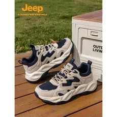 Jeep jeep sapatos masculinos verão malha sapatos respirável papai sapatos 2026 novo estilo sapatos esportivos de sola gr