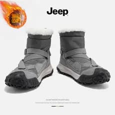 Jeep jeep sapatos masculinos inverno novo estilo sapatos de algodão forro de lã engrossado sapatos esportivos nordeste à