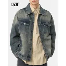 Meninos jaqueta jeans americana masculina Street Wear 2026 tamanho grande macacão de primavera jaqueta superior roupas s