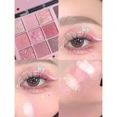 Flor de pêssego maquiagem para os olhos motim ~ Sakura Pink Limited paleta de sombras de nove cores fosco perolado All-M