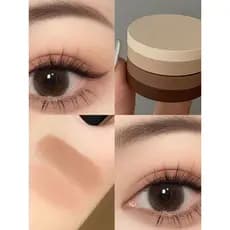 Corte suave leite inchado café sombra de três camadas de longa duração sem maquiagem estroboscópio piscando fino cor ter